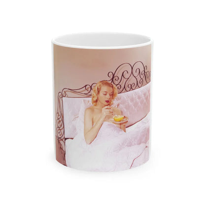 Eve Meyer #37 (Vintage Female Icon) White Coffee Mug-11oz-Go Mug Yourself