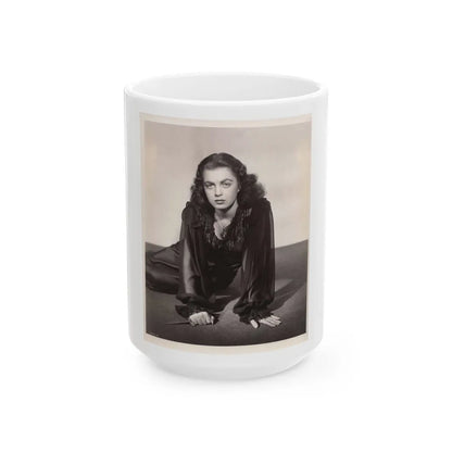 Faith Domergue #161 (Vintage Female Icon) White Coffee Mug-15oz-Go Mug Yourself