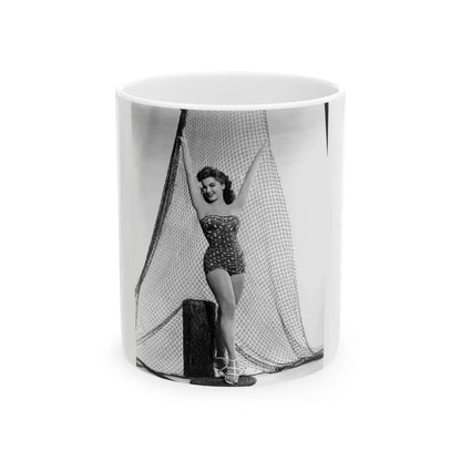 Debra Paget #648 (Vintage Female Icon) White Coffee Mug-11oz-Go Mug Yourself