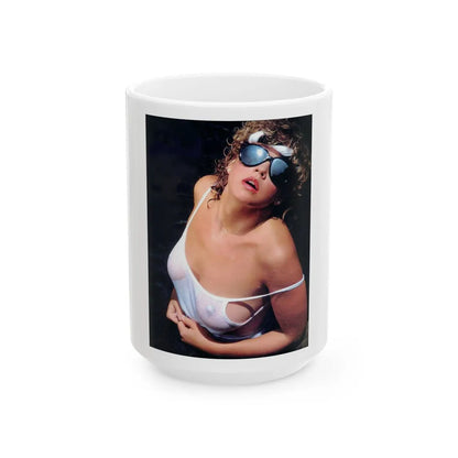 Linda Blair #157 (Vintage Female Icon) White Coffee Mug-15oz-Go Mug Yourself