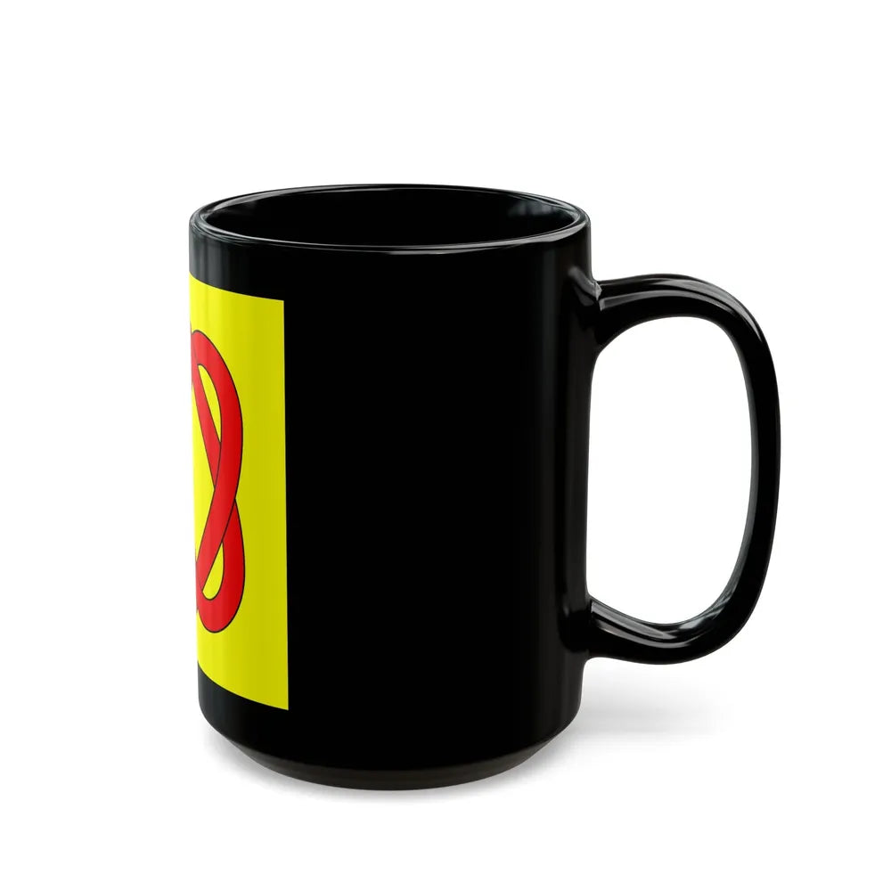 Flag of Blonay Switzerland - Black Coffee Mug-Go Mug Yourself