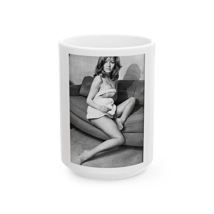 Ingrid Pitt #135 (Vintage Female Icon) White Coffee Mug-15oz-Go Mug Yourself