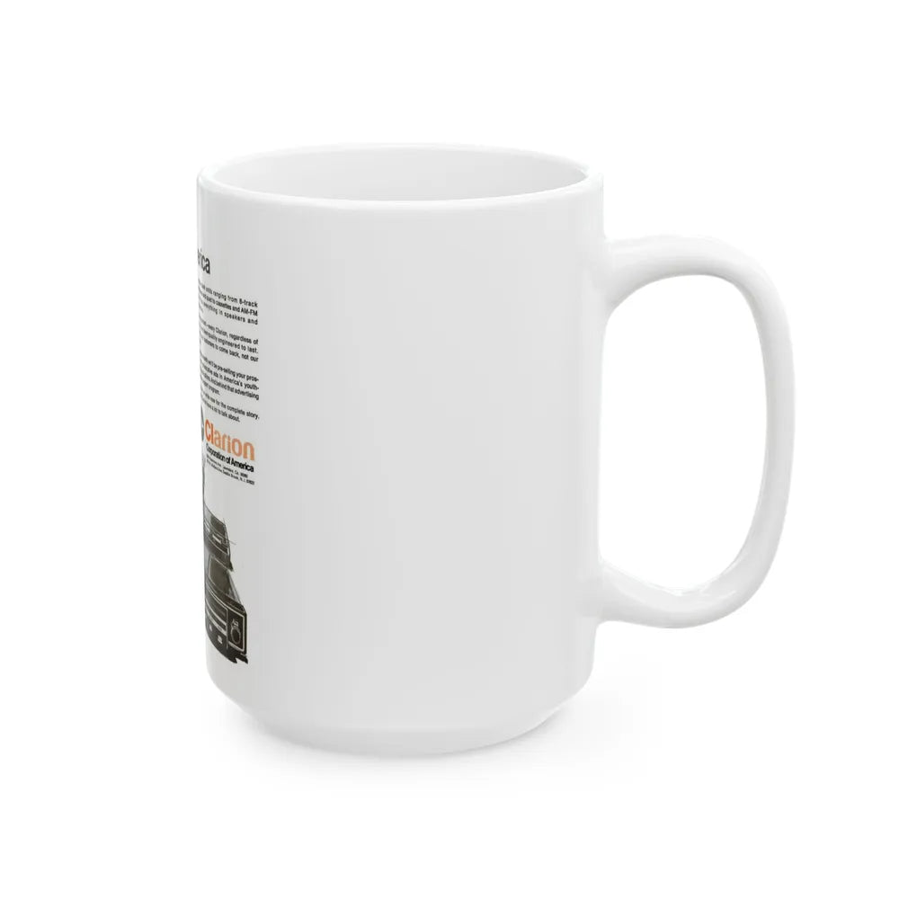 Clarion 1974 (Music Poster) White Coffee Mug-Go Mug Yourself