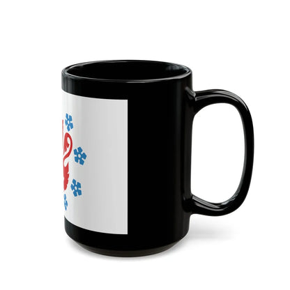 Flag of the German speaking community Belgium - Black Coffee Mug-Go Mug Yourself