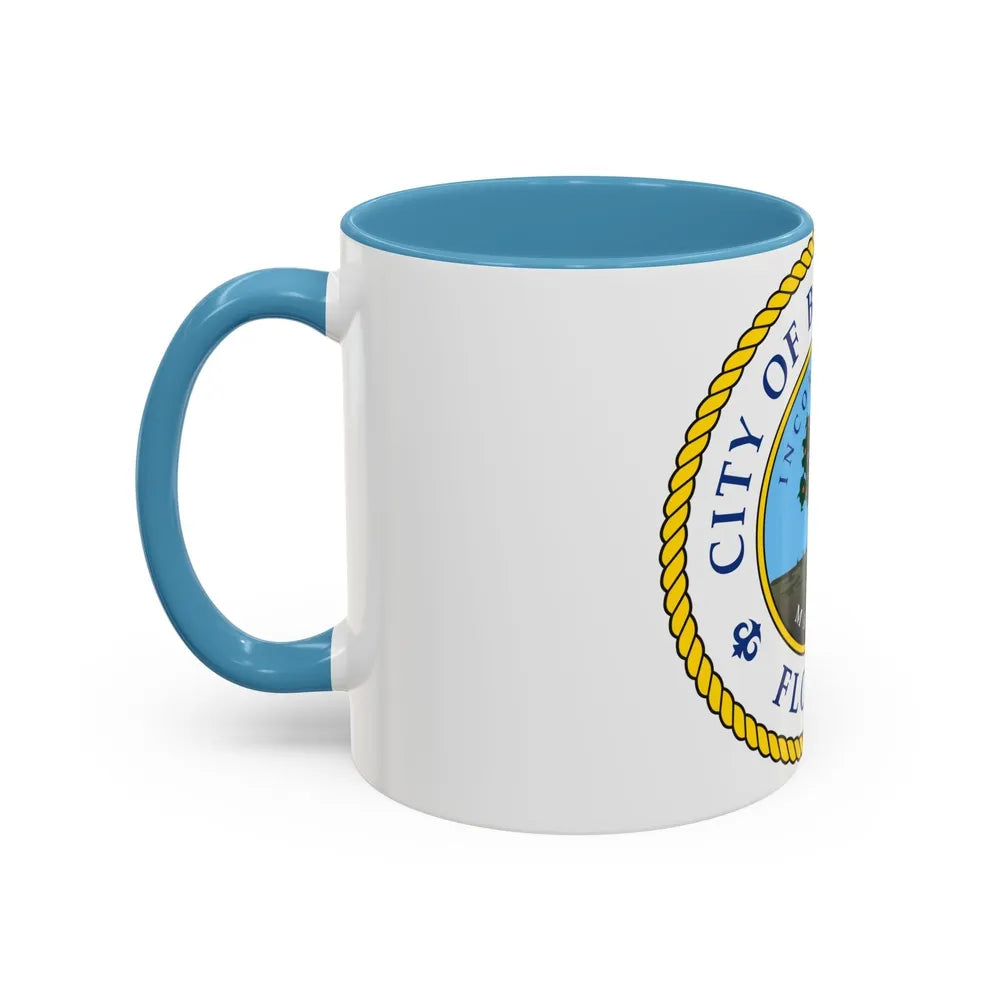 Seal of Bradenton Florida - Accent Coffee Mug-Go Mug Yourself