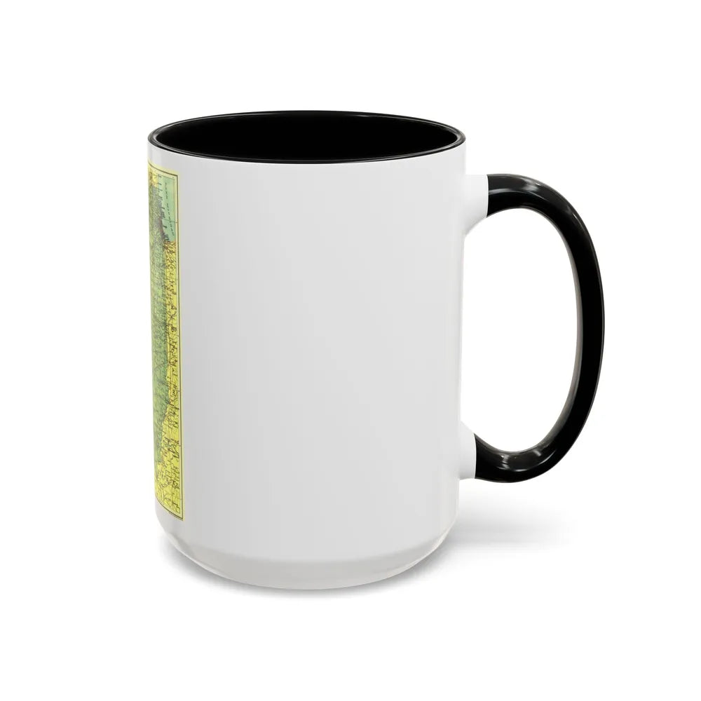 USA - Illinois (1931) (Map) Accent Coffee Mug-Go Mug Yourself