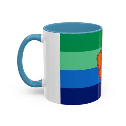 Flag of Angaur Palau - Accent Coffee Mug-Go Mug Yourself