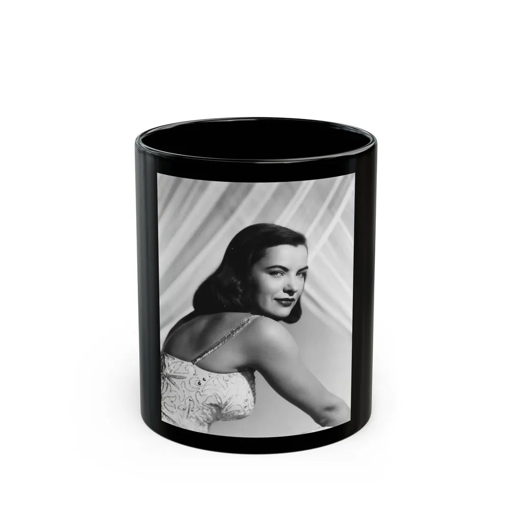 Ella Raines #226 (Vintage Female Icon) Black Coffee Mug-11oz-Go Mug Yourself