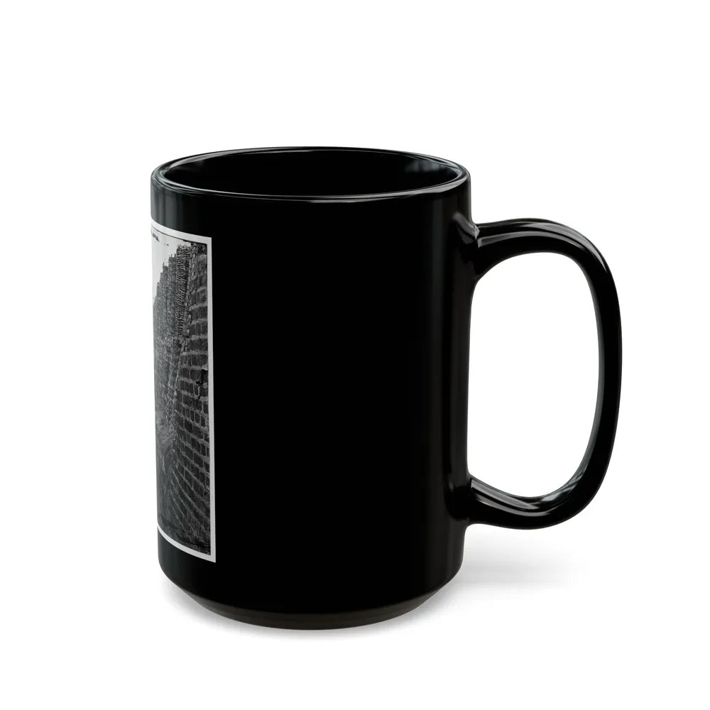 Charleston, S.C. Breach Patched With Gabions On The North Wall Of Fort Sumter (U.S. Civil War) Black Coffee Mug-Go Mug Yourself