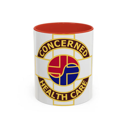 Medical Command Korea (U.S. Army) Accent Coffee Mug-11oz-Red-Go Mug Yourself