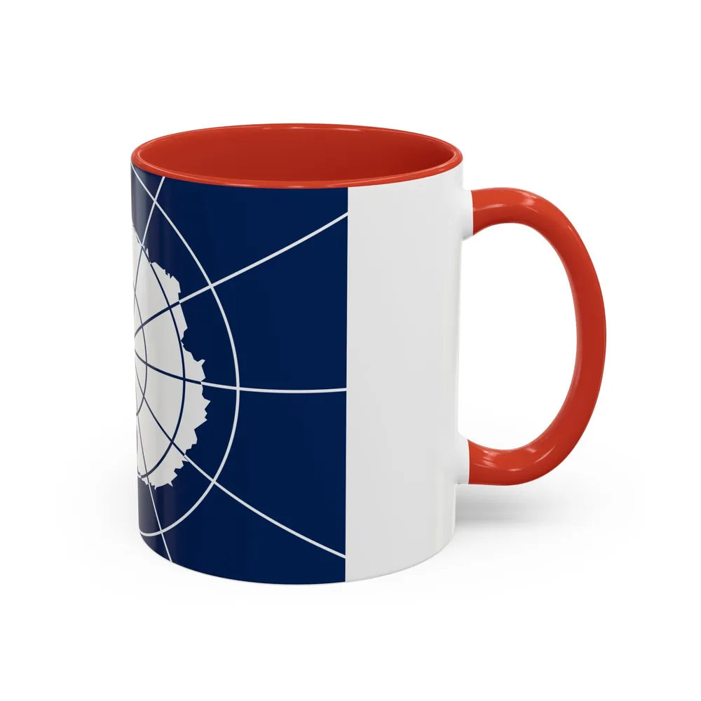 Flag of Antarctic Treaty - Accent Coffee Mug-Go Mug Yourself