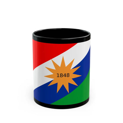 Flag of the Puntarenas Province Costa Rica - Black Coffee Mug-11oz-Go Mug Yourself