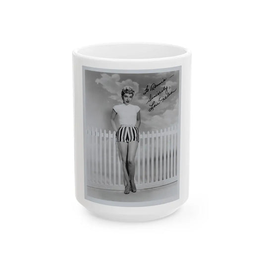 Lori Nelson #171 (Vintage Female Icon) White Coffee Mug-15oz-Go Mug Yourself