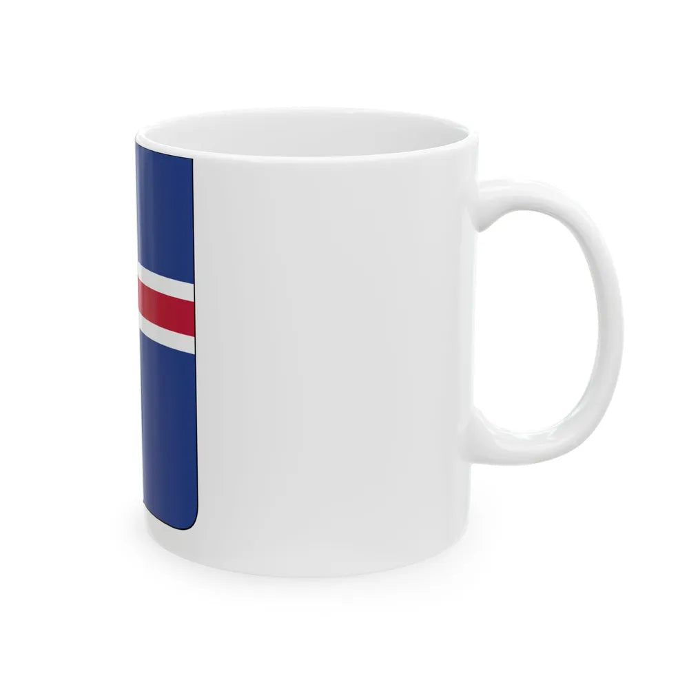 Coat of arms of Iceland 2 - White Coffee Mug-Go Mug Yourself