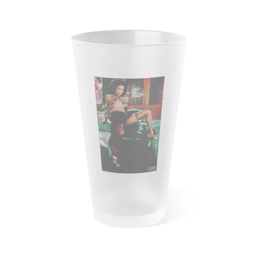 Ola Ray #36 (Vintage Female Icon) Frosted Pint 16oz-16oz-Frosted-Go Mug Yourself