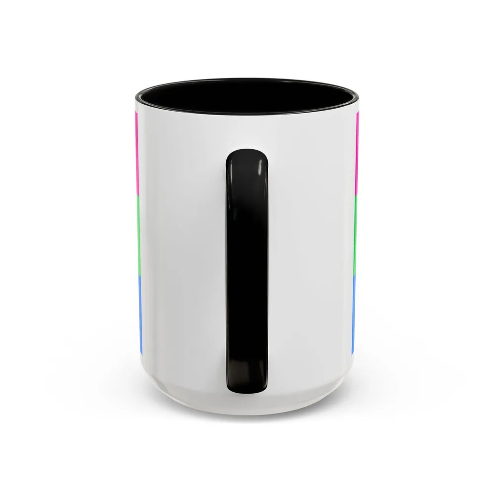 Polysexuality Pride Flag - Accent Coffee Mug-Go Mug Yourself