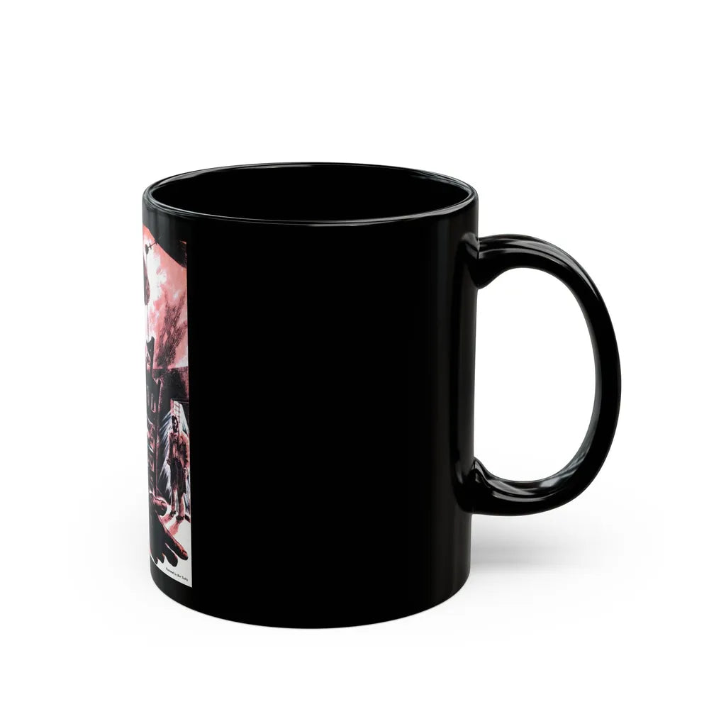 Death by A. C., Cavalier, May 1953 - Black Coffee Mug-Go Mug Yourself