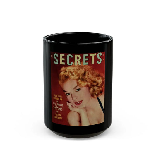 Leslie Parrish #264 - (Vintage Female Icon) Black Coffee Mug-15oz-Go Mug Yourself