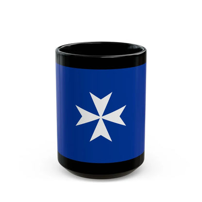 Flag of Republic of Amalfi Italy - Black Coffee Mug-15oz-Go Mug Yourself