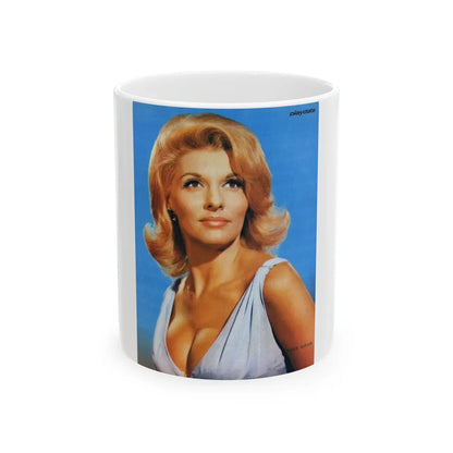 Nancy Kovack #20 (Vintage Female Icon) White Coffee Mug-11oz-Go Mug Yourself