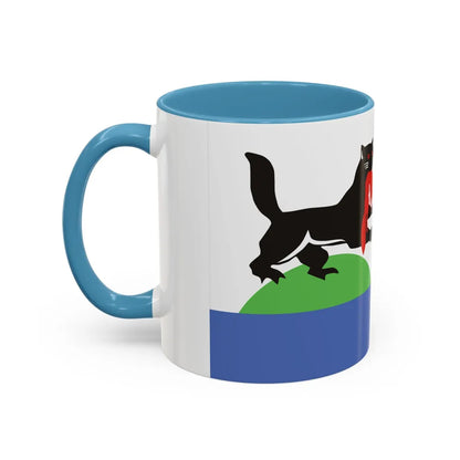 Flag of Irkutsk Russia - Accent Coffee Mug-Go Mug Yourself