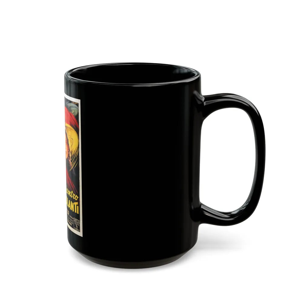 EARTH VS THE FLYING SAUCERS (ITALIAN) 2 1956 Movie Poster - Black Coffee Mug-Go Mug Yourself