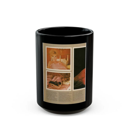 Kim Novak #373 (Vintage Female Icon) Black Coffee Mug-15oz-Go Mug Yourself