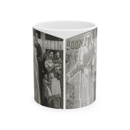 Dawns on Our World at the Crossroads, Cosmopolitan, January 1934 - White Coffee Mug-11oz-Go Mug Yourself