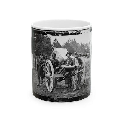 Fair Oaks, Va., Vicinity. Lt. Robert Clarke, Capt. John C. Tidball, Lt. William N. Dennison, And Capt. Alexander C.M. Pennington (U.S. Civil War) White Coffee Mug-11oz-Go Mug Yourself