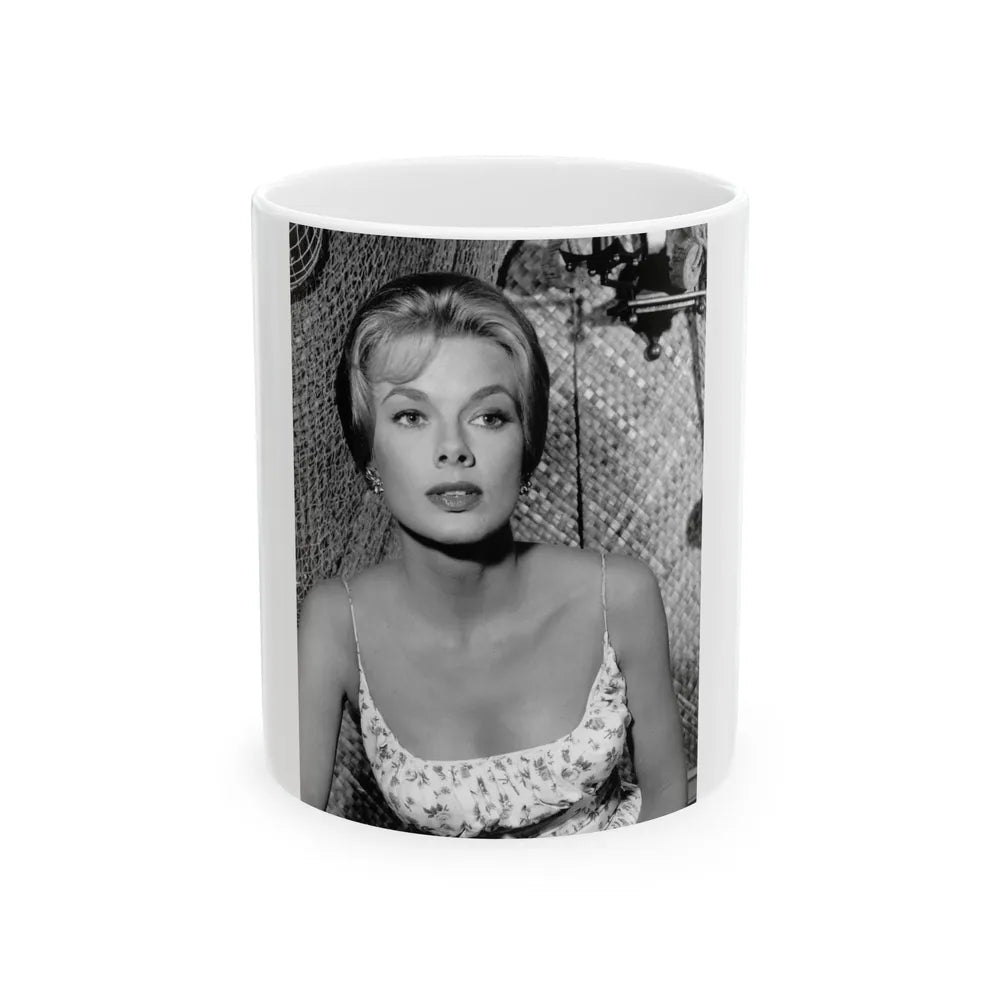 Leslie Parrish #79 (Vintage Female Icon) White Coffee Mug-11oz-Go Mug Yourself