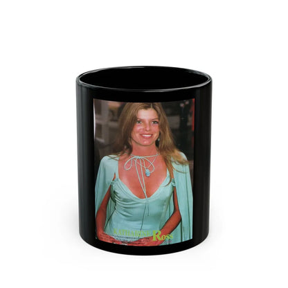 Katharine Ross #74 (Vintage Female Icon) Black Coffee Mug-11oz-Go Mug Yourself