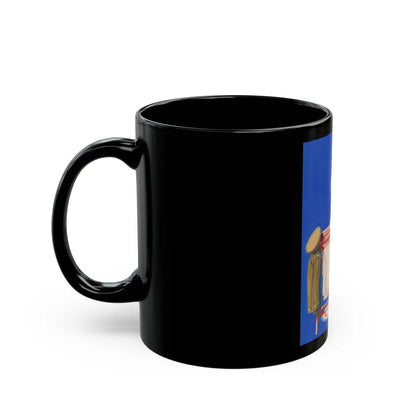 Fatherhood, advertisement - Black Coffee Mug-Go Mug Yourself