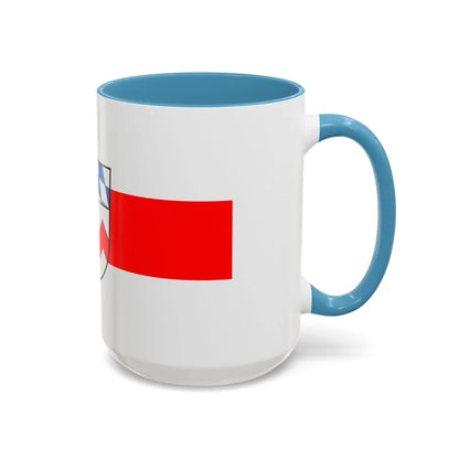 Flag of Dachau Germany - Accent Coffee Mug-Go Mug Yourself