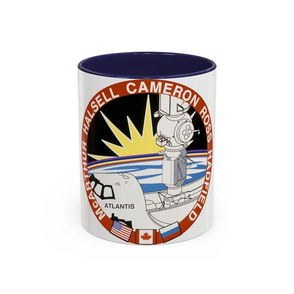 STS 74 (NASA) Accent Coffee Mug-11oz-Navy-Go Mug Yourself