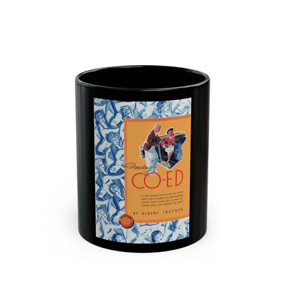 Dancing Co-Ed, The American Magazine, September 1938 - Black Coffee Mug-11oz-Go Mug Yourself