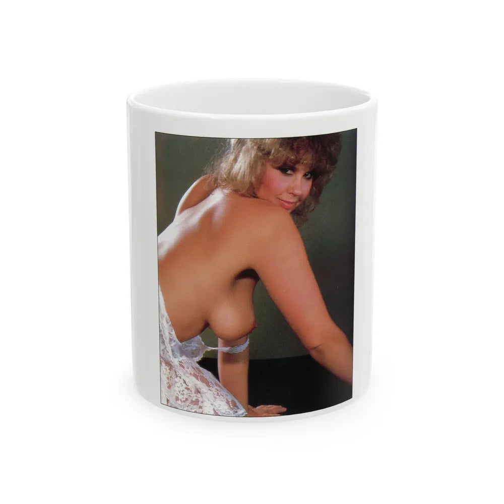 Linda Blair #304 - Celebrity Sleuth Mag. - 1 Page 1 Small Photo (Vintage Female Icon) White Coffee Mug-11oz-Go Mug Yourself