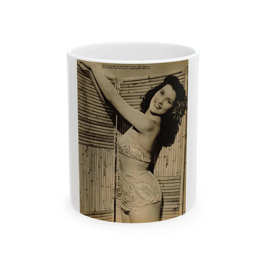 Debra Paget #656 - Bird Of Paradise '51 (Vintage Female Icon) White Coffee Mug-11oz-Go Mug Yourself