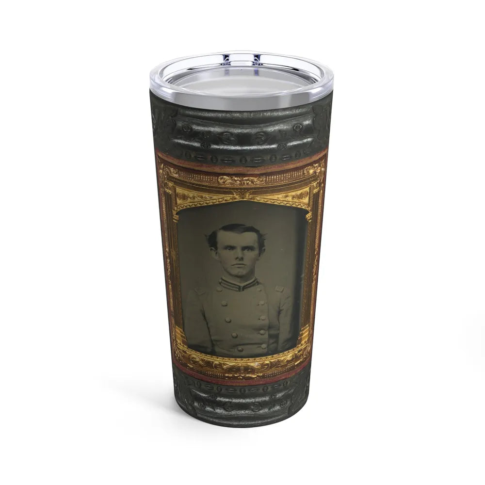 Unidentified Soldier In Confederate First Lieutentant Frock Coat (U.S. Civil War) Tumbler 20oz-20oz-Go Mug Yourself