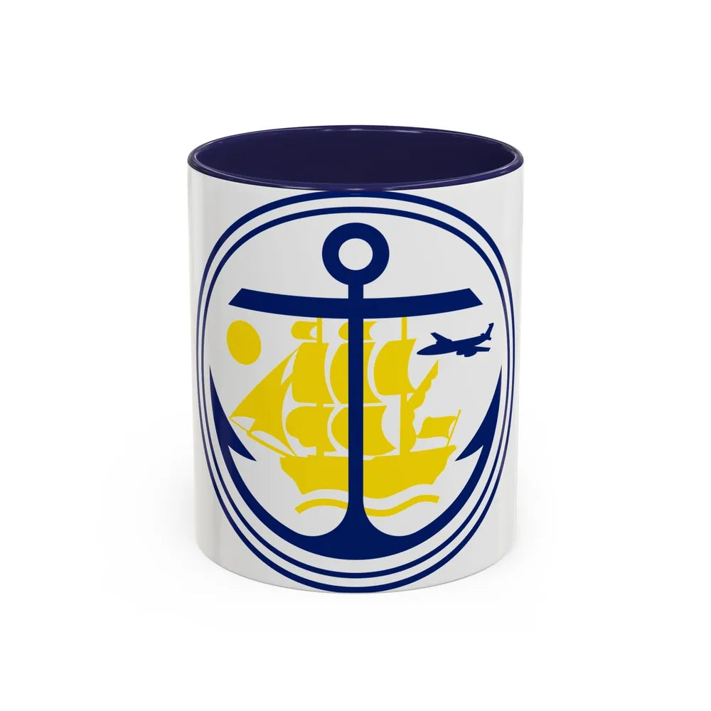 Seal of Anchorage Alaska - Accent Coffee Mug-11oz-Navy-Go Mug Yourself