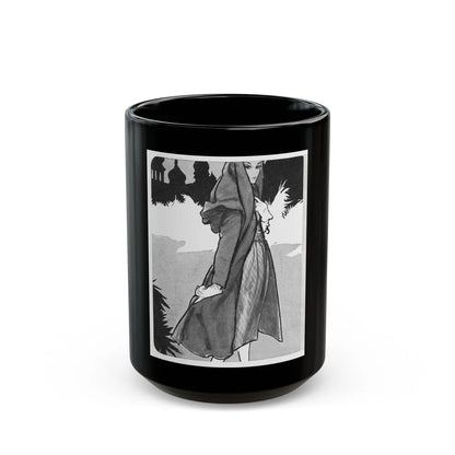 Fashion Illustration, 1958 - Black Coffee Mug-15oz-Go Mug Yourself