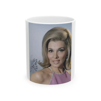 Nancy Kovack #51 (Vintage Female Icon) White Coffee Mug-11oz-Go Mug Yourself