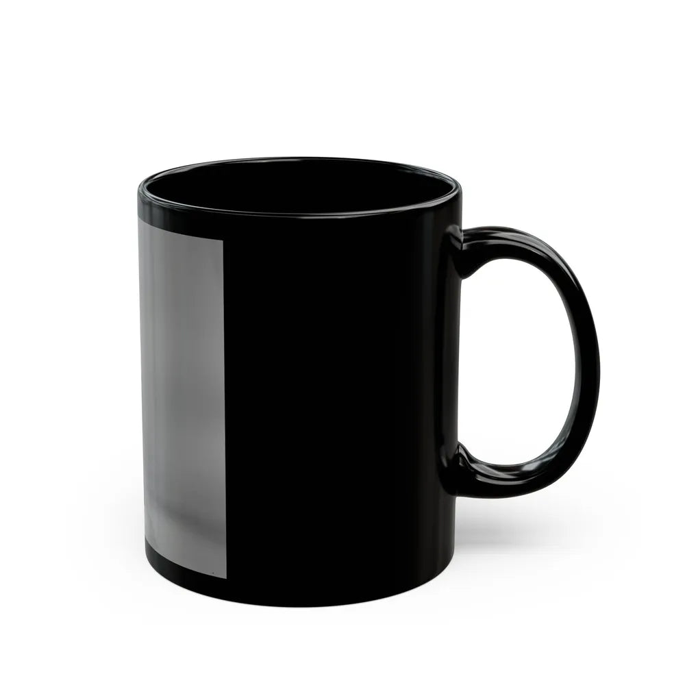 Julie Ege #271 - 8x10 B&W Semi Nude B&W Full Body Shot from 70's (Vintage Female Icon) Black Coffee Mug-Go Mug Yourself