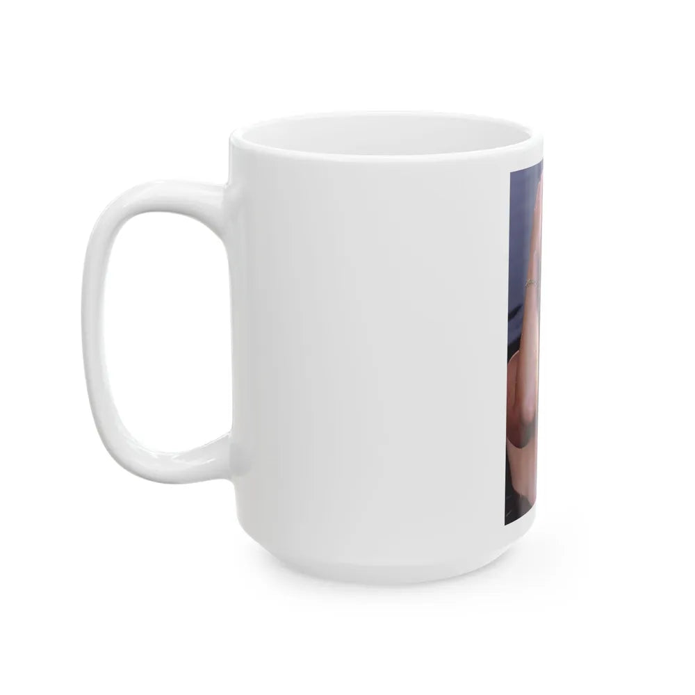 Linda Blair #371 - Underwater & Topless (Vintage Female Icon) White Coffee Mug-Go Mug Yourself