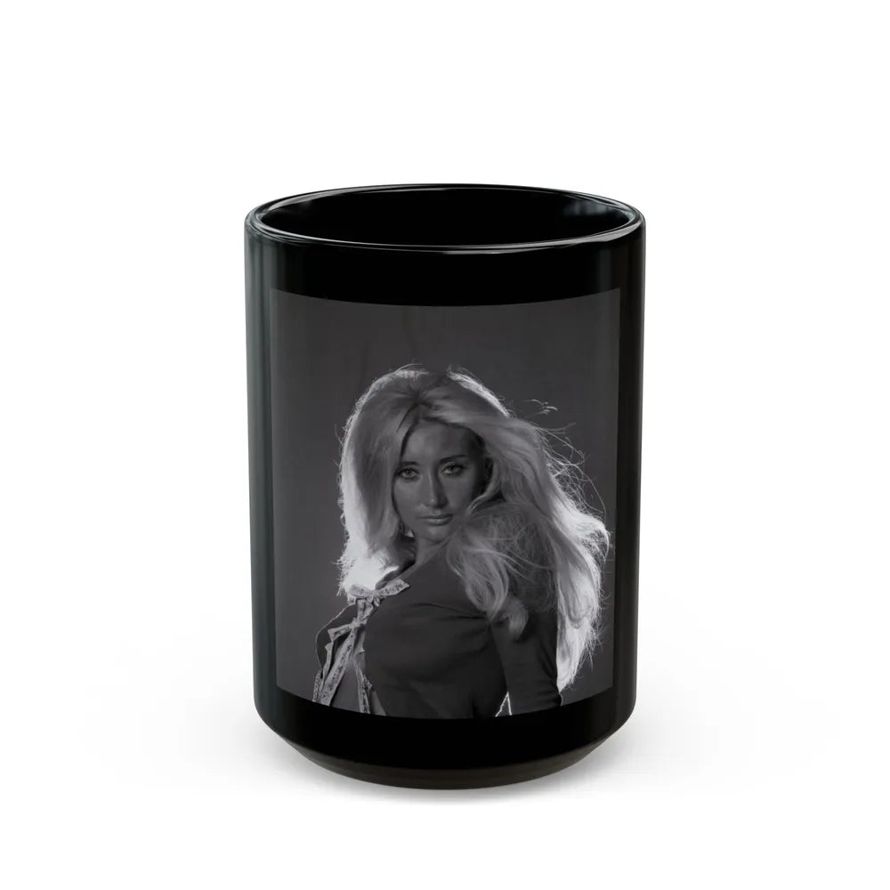 Linda Gaye Scott #03 (Vintage Female Icon) Black Coffee Mug-15oz-Go Mug Yourself