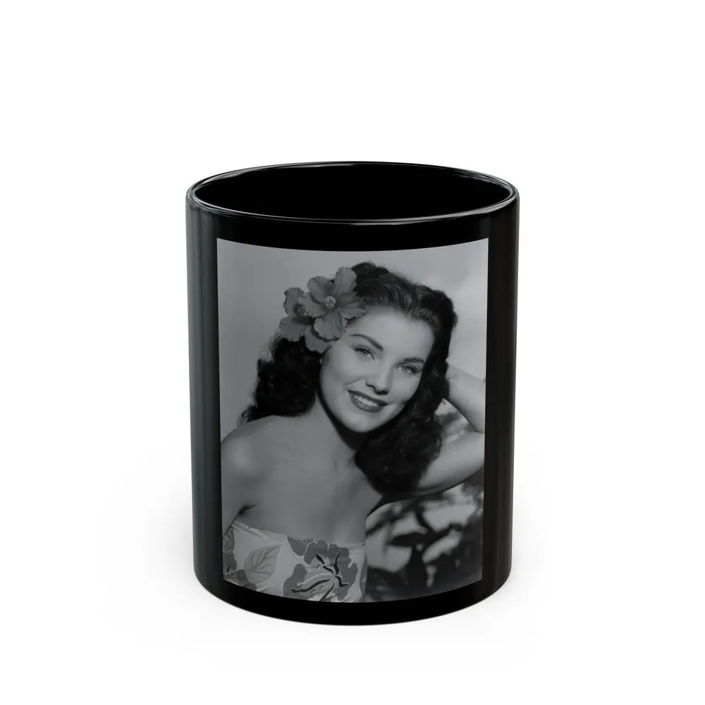 Debra Paget #49 1 (Vintage Female Icon) Black Coffee Mug-11oz-Go Mug Yourself