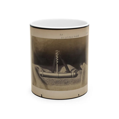 Expedients For Crossing Streams, Pocket Auger Used To Construct The Frames Of The Blanket Boats (U.S. Civil War) White Coffee Mug-11oz-Go Mug Yourself