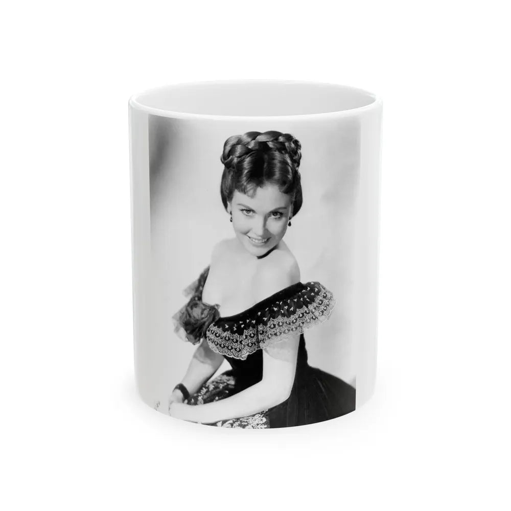 Hazel Court #81 (Vintage Female Icon) White Coffee Mug-11oz-Go Mug Yourself