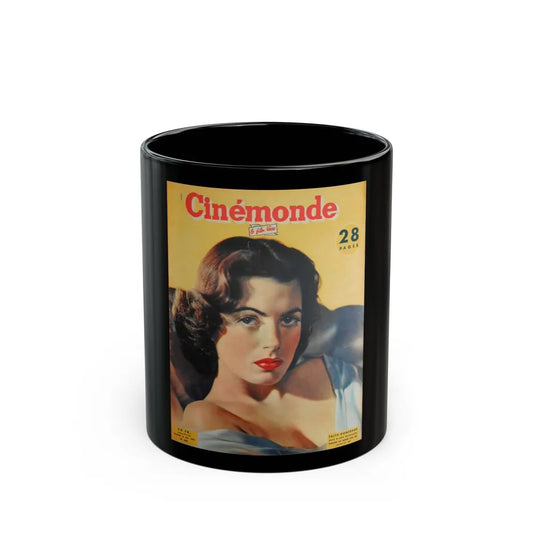 Faith Domergue #203 - Mag. Cover 2 (Vintage Female Icon) Black Coffee Mug-11oz-Go Mug Yourself