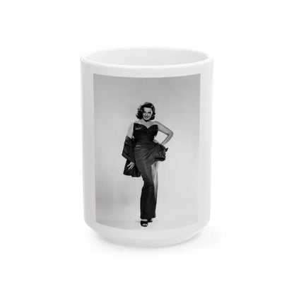 Jane Russell #155 (Vintage Female Icon) White Coffee Mug-15oz-Go Mug Yourself