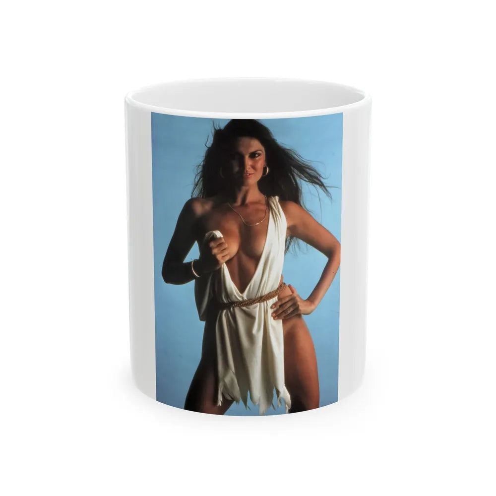 Caroline Munro #272 (Vintage Female Icon) White Coffee Mug-11oz-Go Mug Yourself